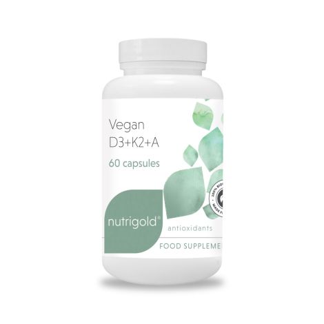 Vegan D3+K2+A x 60 capsules