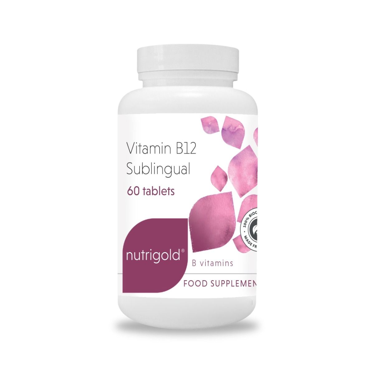 Vivid Health Nutrition Sublingual B12 – 120 Fast Dissolve Fruit Punch Tablets – Vegan, Energy Boosting Vitamin